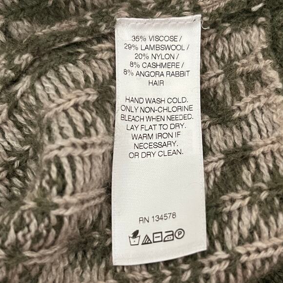 Vineyard Vines 1/4 Zip Sweater Mens Fair Isle Lambswool Cashmere Small - Picture 6 of 6